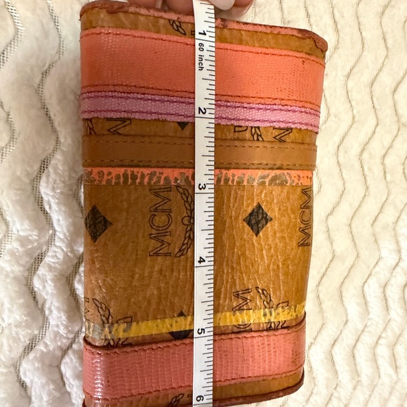 MCM Brown and Pink Leather Clutch - Picture 10 of 11